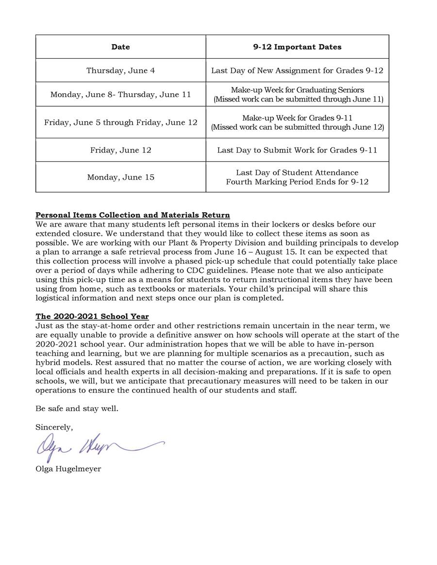 Letter to Community- Coronavirus Update- 5-22-20 2 
